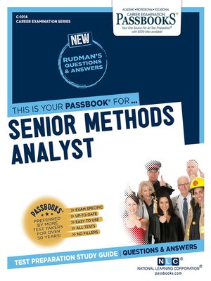 cover image of Senior Methods Analyst